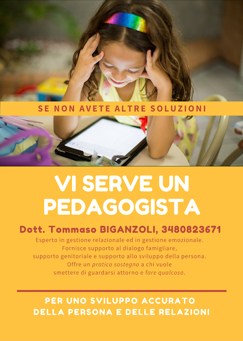 Dott. Tommaso Biganzoli Pedagogista – CONSULENZA IN ITINERE