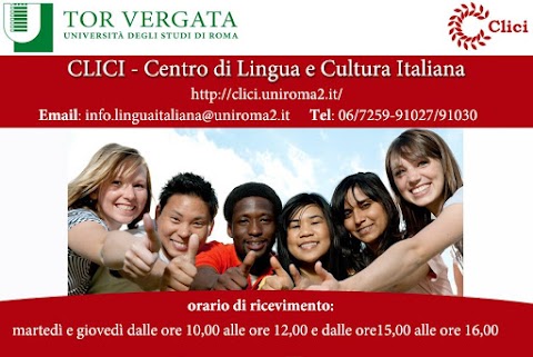CLICI – Centro di Lingua e Cultura Italiana – dell’Università degli Studi di Roma “Tor Vergata”