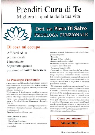 Dott.ssa Piera Di Salvo - Psicologa e Psicoterapeuta a Misterbianco