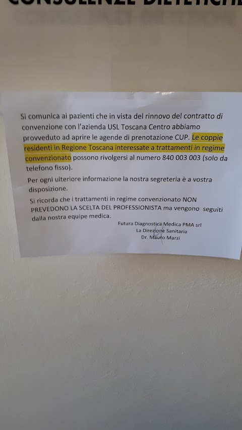 Futura Diagnostica Medica - Procreazione Medicalmente Assistita P.M.A