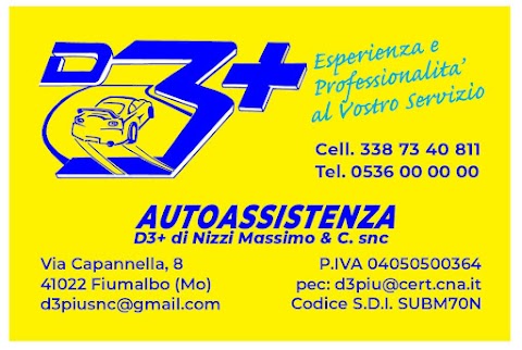 D3+ di Nizzi Massimo e C. snc Autofficina e Centro Revisioni Auto