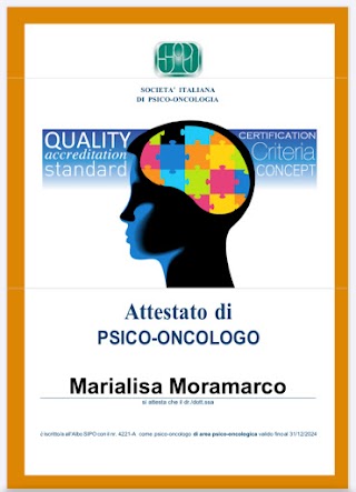 Dr.ssa Marialisa Moramarco Psicologa Psicoterapeuta