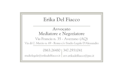 Avv. Erika Del Fiacco Studio Legale