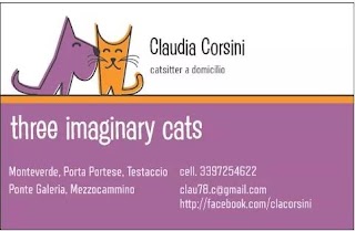 Three imaginary Cats di Claudia Corsini