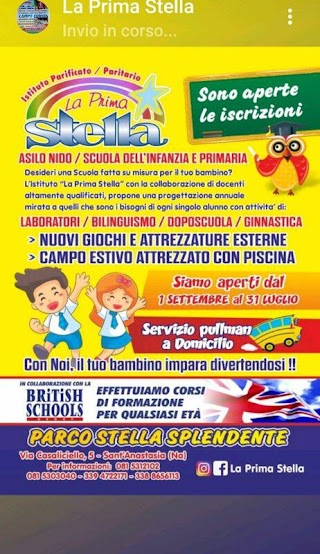 La Prima Stella Istituto Paritario Nido - Scuola Dell'infanzia - Scuola Primaria