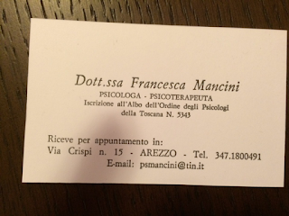 Dott.ssa Francesca Mancini Psicologa Psicoterapeuta