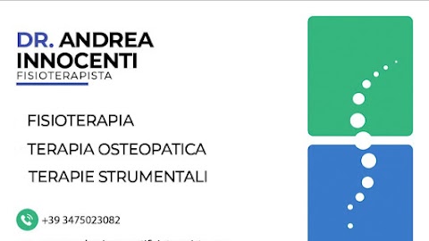 Dott Andrea Innocenti, Fisioterapista, Terapia Osteopatica Manuale