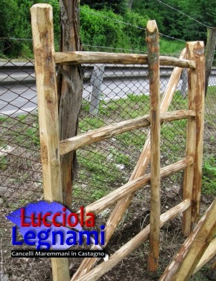 Lucciola Legnami - Pali di castagno e Cancelli rustici stile maremmano