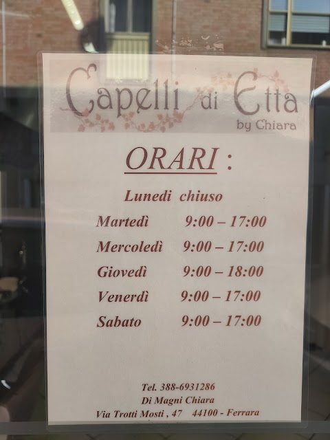 Capelli Di Etta By Chiara