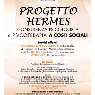 Progetto Hermes- psicoterapia e consulenza psicologica a costi sociali