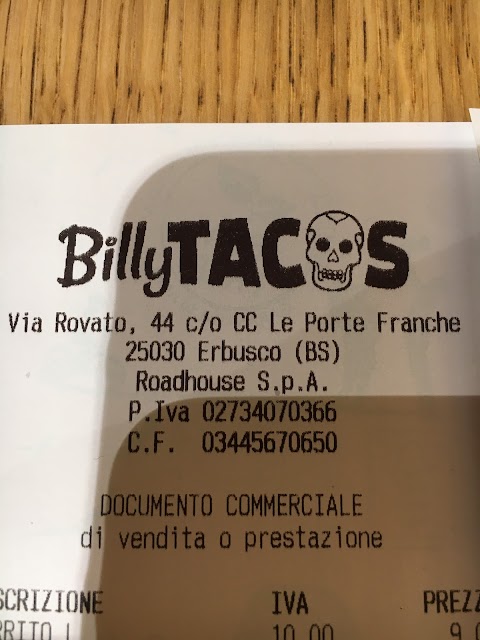 Billy Tacos - CC Le Porte Franche