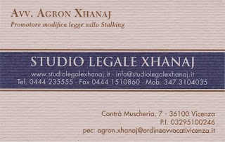 Studio legale Avv. Agron Xhanaj