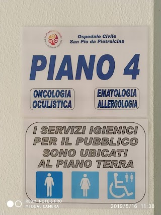 Ospedale San Pio da Pietrelcina reparto di oncologia