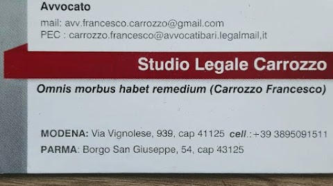 Studio Legale Avvocato Francesco Carrozzo