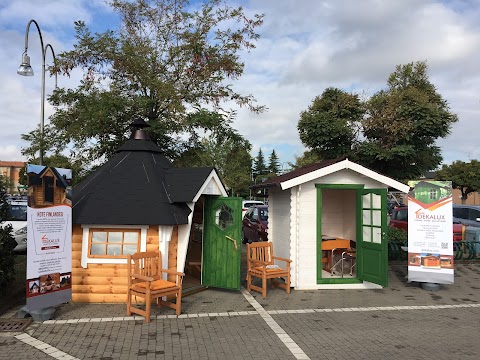 DEKALUX. Casette, garage, bungalows e gazebo in legno