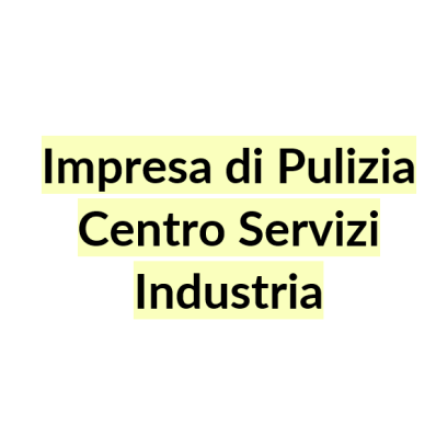 Impresa di Pulizia Centro Servizi Industria