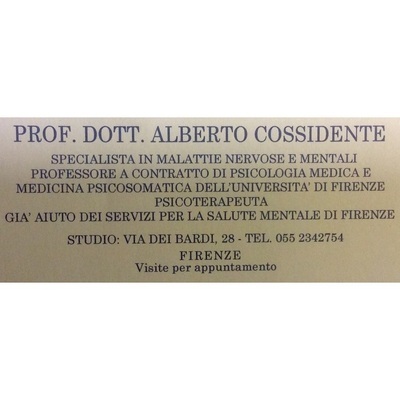 Cossidente Prof. Dr. Alberto Neuropsichiatra