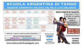 Scuola di Tango Argentino. Maestri Argentini Malena Veltri e Luis Delgado