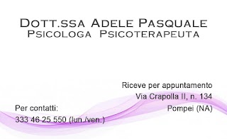 Dott.ssa Adele Pasquale Psicologa Psicoterapeuta