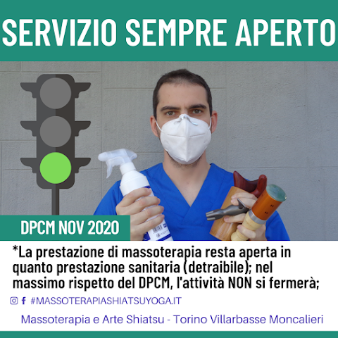 Massoterapia e Arte Shiatsu (massaggio sportivo, linfodrenaggio manuale terapeutico, Moxa)