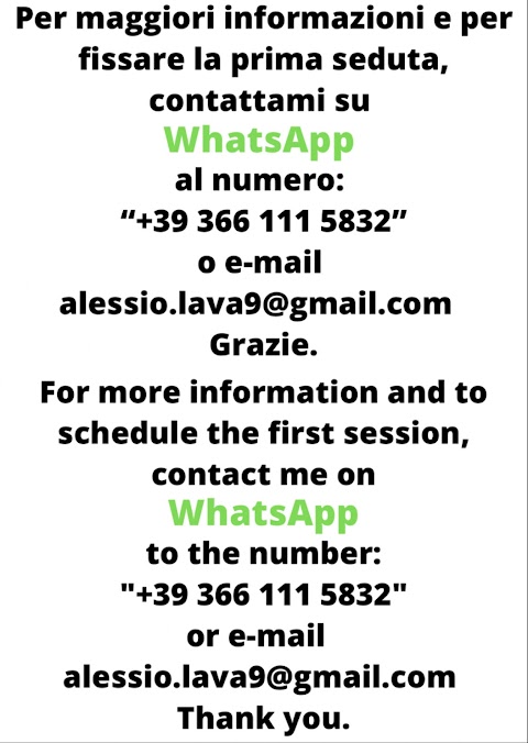 Alessio Lava Professional Massage Therapist