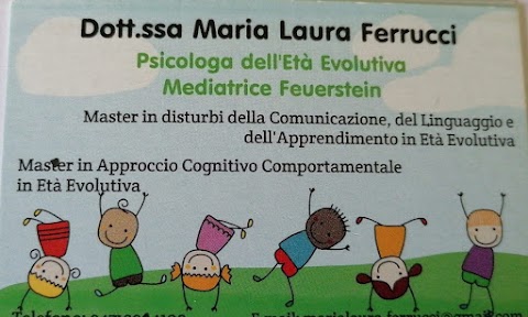 Psicologa dell'età evolutiva- bambini - dott.ssa Maria Laura Ferrucci