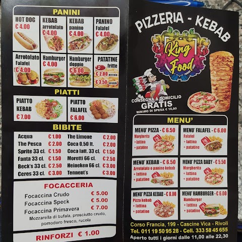 King Food pizza kebab