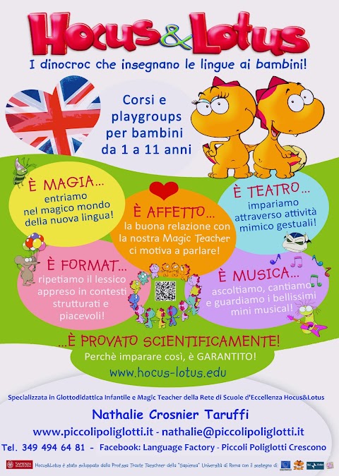 Hocus&Lotus Bologna-Magic Teacher Nathalie-Corsi di inglese e Lab per Bambini