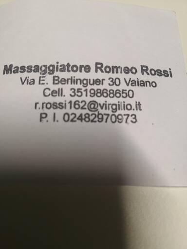 Massaggiatore Rossi Romeo