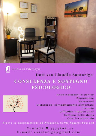 Dott.ssa Claudia Santariga - Studio di Psicologia e Psicoterapia