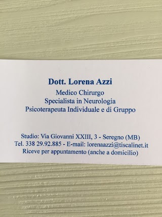 Dr.ssa Lorena Azzi Medico Chirurgo Specialista In Neurologia Specialista in Psicoterapia