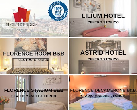 FLORENCEROOM GROUP - HOTELS - BED & BREAKFAST - FLORENCE - ITALY - FIRENZE CENTRO & ZONA STADIO/MANDELA FORUM