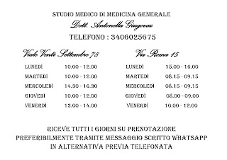 Studio Medicina Generale Dottoressa Antonella Giugovaz