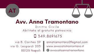 Avv. Anna Tramontano - Domiciliazioni legali e consulenze civili