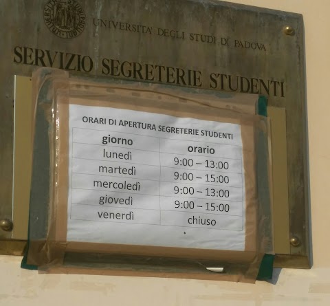 Ufficio Carriere Studenti - Università degli Studi di Padova