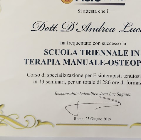 Dott. Luca D’Andrea Fisioterapista-Osteopata