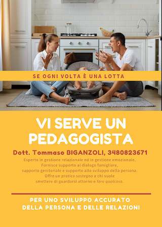 Dott. Tommaso Biganzoli Pedagogista – CONSULENZA IN ITINERE