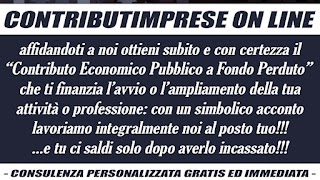 CONTRIBUTI IMPRESE ON LINE - Fondo Perduto Nuove Attività - Resto al Sud di Invitalia