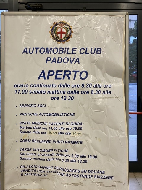 Aci Automobile Club D'Italia Ufficio Provinciale