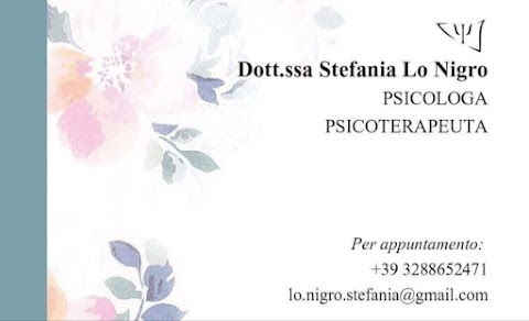 Dott.ssa Stefania Lo Nigro - Psicologa Psicoterapeuta