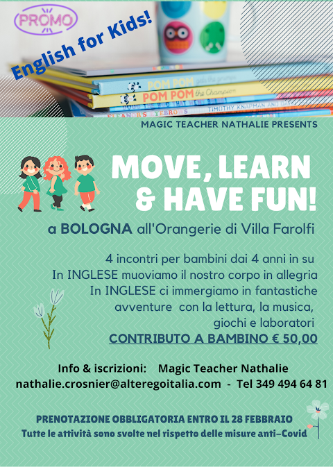 Inglese per Bambini con Hocus&Lotus Magic Teacher Nathalie-Corsi e Lab