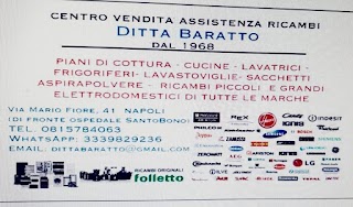 DITTA BARATTO CENTRO VENDITA ASSISTENZA RICAMBI ELETTRODOMESTICI