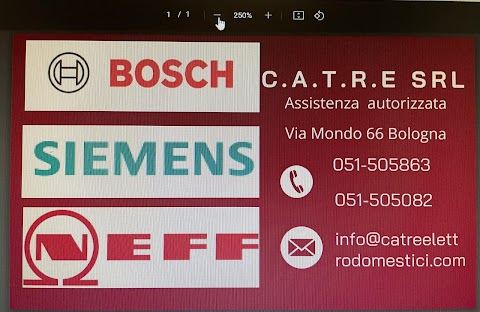 C.A.T.R.E S.R.L assistenza Bosch , Siemens , Neff