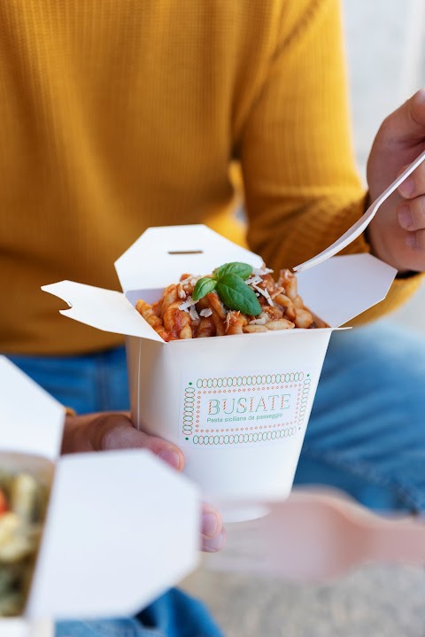 Busiate, pasta siciliana da passeggio- Palermo