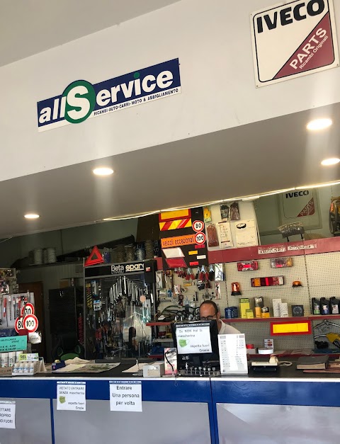 AllService Srl - Vendita moto e scooter, Vernici, Ricambi e Accessori per auto, moto, e autocarri