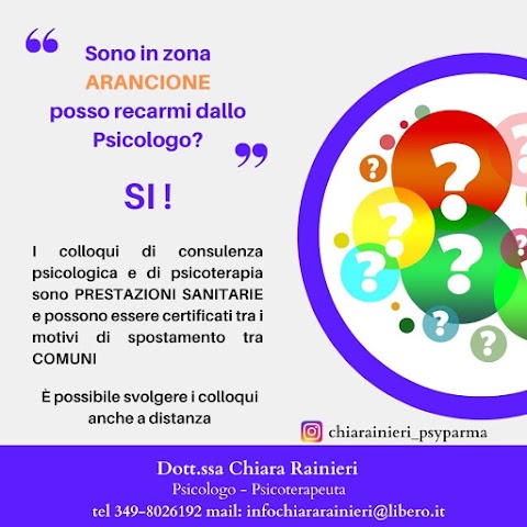 Dott.ssa Chiara Rainieri Psicologa-Psicoterapeuta