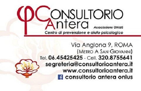 Consultorio Antera Onlus - Psicologo Psicoterapeuta Roma