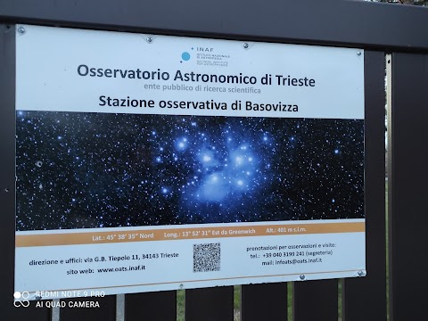 INAF - Osservatorio Astronomico di Trieste - Stazione Osservativa di Basovizza