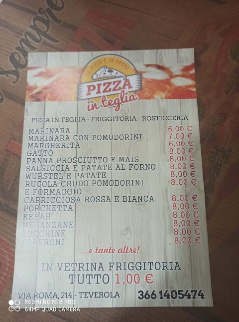 PIZZA in teglia