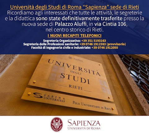 Sabina Universitas | Polo Universitario di Rieti